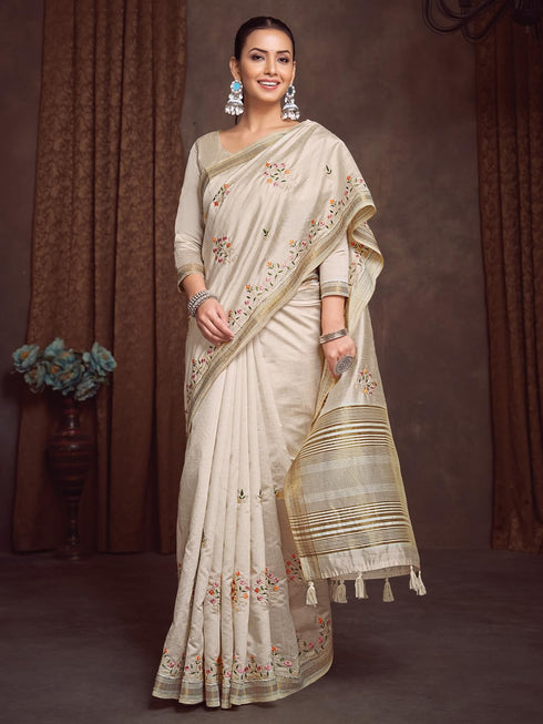 Vasthrlay Embroidered Unstitched Hs Ethnic Wear