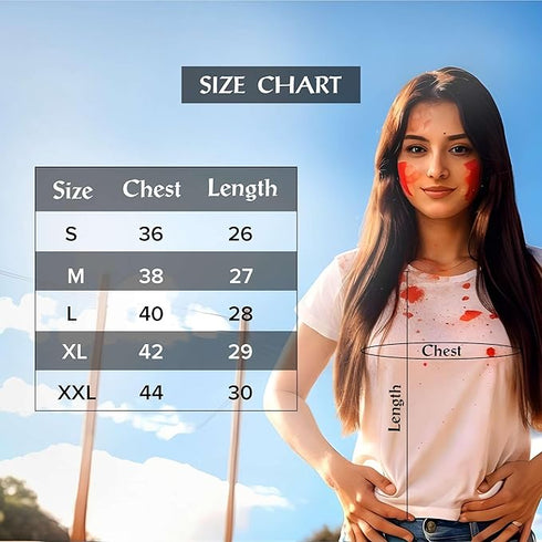 Premium Holi Festival White T-Shirt | Modern Graphic Print