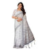Vasthrlay Handwoven Printed Tasselled Saree