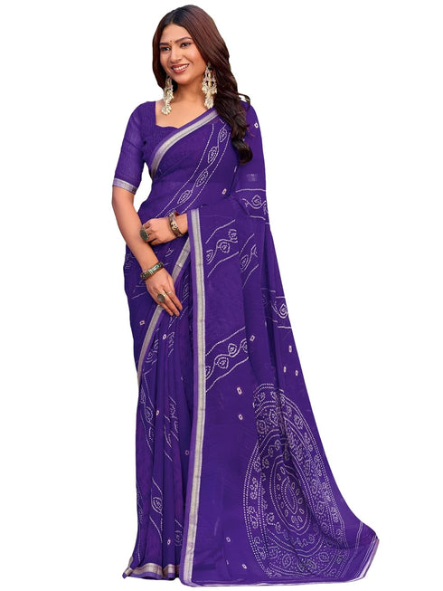 Vasthrlay Bandhani Unstitched Designer Sr Ethnic Wear