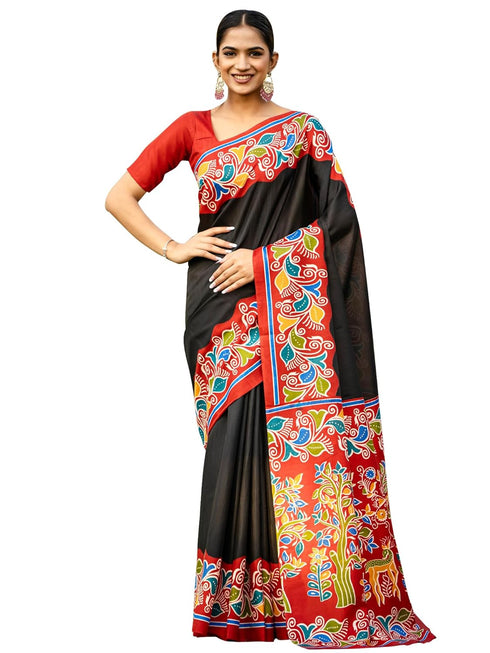 Vasthrlay Madhubani Printed Unstitched Hs Ethnic Wear