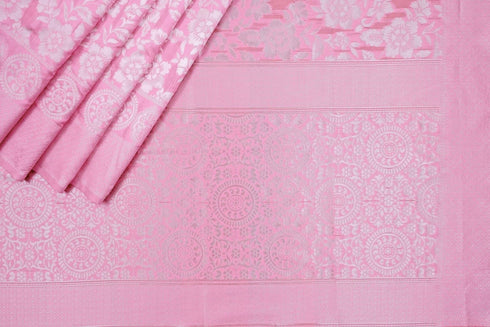 Vasthrlay Pink Kanjivaram Saree