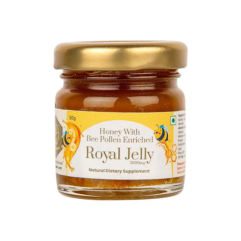 Shiva Organic Honey With Bee pollen Enriched Royal Jelly