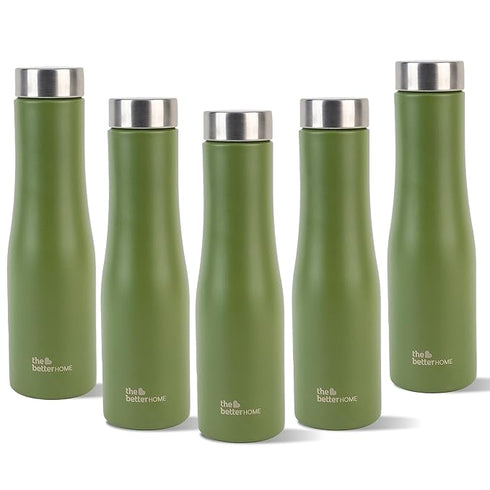 The Better Home Stainless Steel Bottle 1 Litre (Pack of 5)