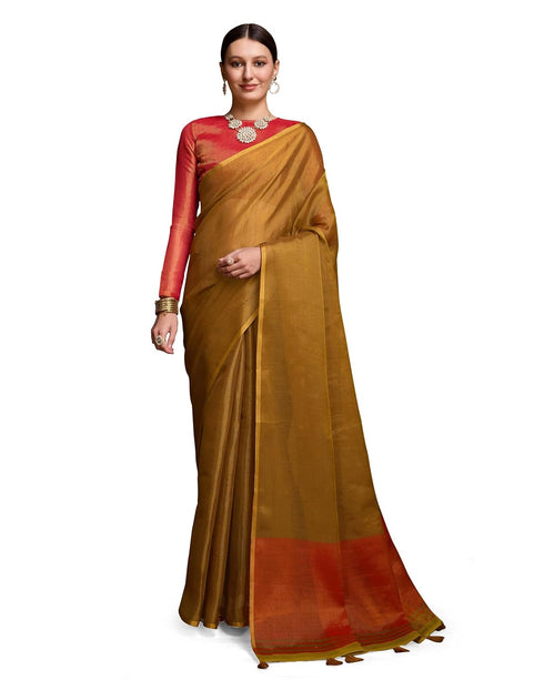 Vasthrlay Women's Cotton Length Unstitched Saree