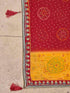 Vasthrlay Georgette Embroidery Unstitched Red Saree