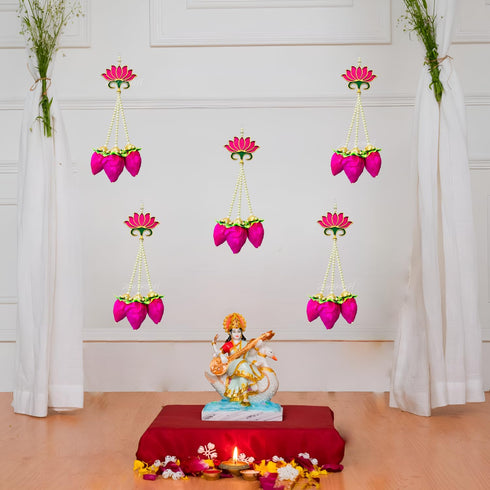 Lotus Buds Hanging | Pooja Room Decoration Items