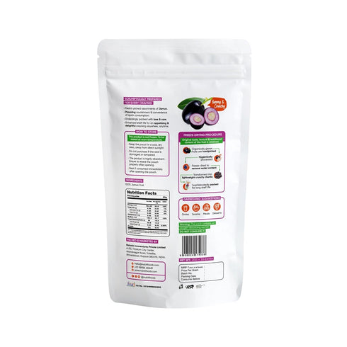 NUICK Freeze Dried Jamun | 100% Natural fruit