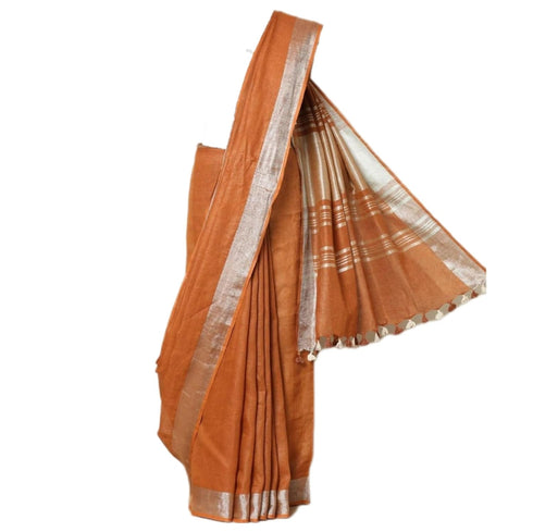 Vasthrlay Silver Bhagalpuri Saree