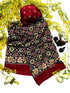 Vasthrlay Ajrakh Saree Crepe