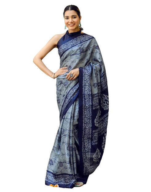 Vasthrlay Womens Printed Unstitched Maroon Saree