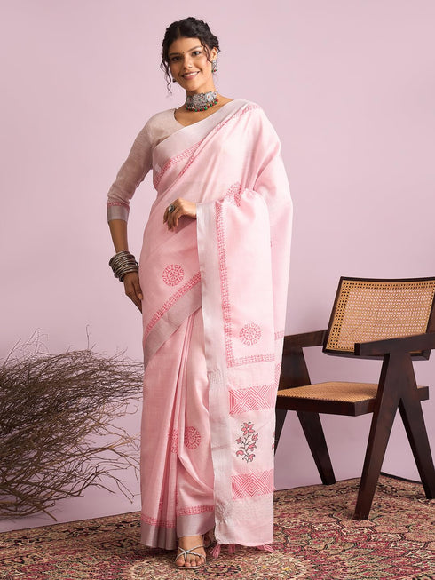 Vasthrlay Printed Unstitched Blouse Ethnic Wear