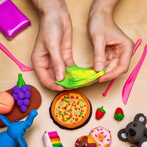 Eclet 24 Pcs Colours Colors Air Dry Clay