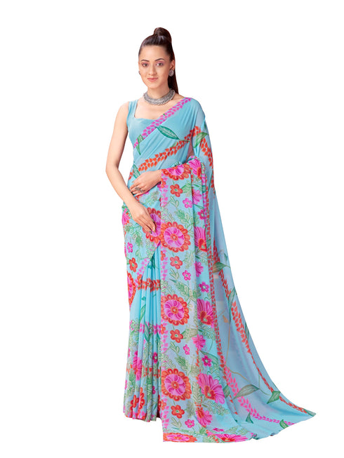 Vasthrlay Georgette Printed Saree