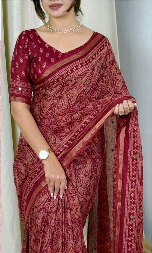 Vasthrlay Paisley Pattern Traditional Fastival
