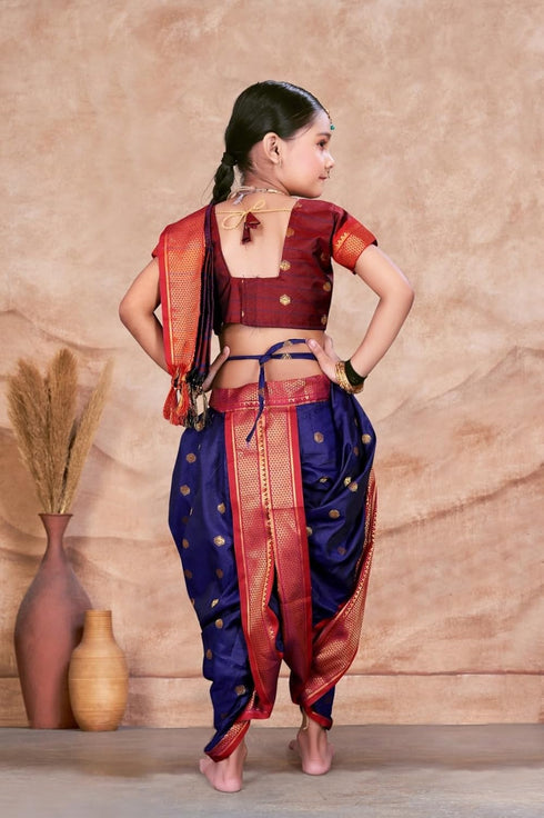 Vasthrlay Paithani Maharashtrian Contrast Traditional