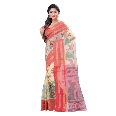 Vasthrlay Bengal Cotton Shakuntala Printed Handloom