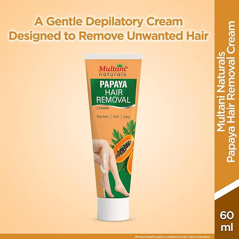 Multani Naturals Papaya Hair Removal Cream