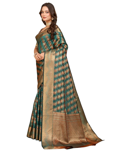 Vasthrlay Multicolour Geometric Ethnic Wear