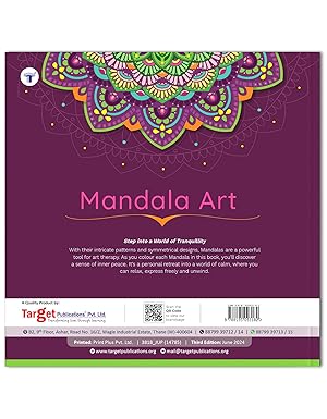 Mandala Art Colouring Book for Adults