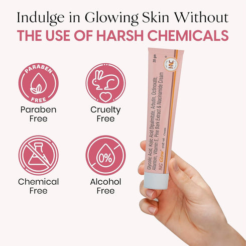 NG Glow Cream - Enriched With Kojic Acid & Glycolic Acid