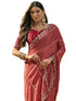Vasthrlay Georgette Embroidery Peach Saree