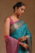 Vasthrlay Turquoise Woven Design