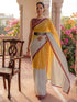 Vasthrlay Printed White Saree