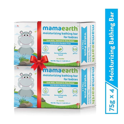 Mamaearth Milky Soft Natural Baby Face Cream and Mamaearth Bathing Bar