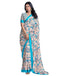 Vasthrlay Georgette Printed Unstitched Multicolor Saree