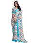 Vasthrlay Georgette Printed Unstitched Multicolor Saree