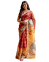 Vasthrlay Womens Printed Unstitched Dusty Pink Saree