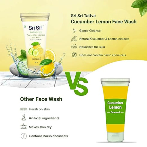 Sri Sri Tattva Cucumber & Lemon Face Wash