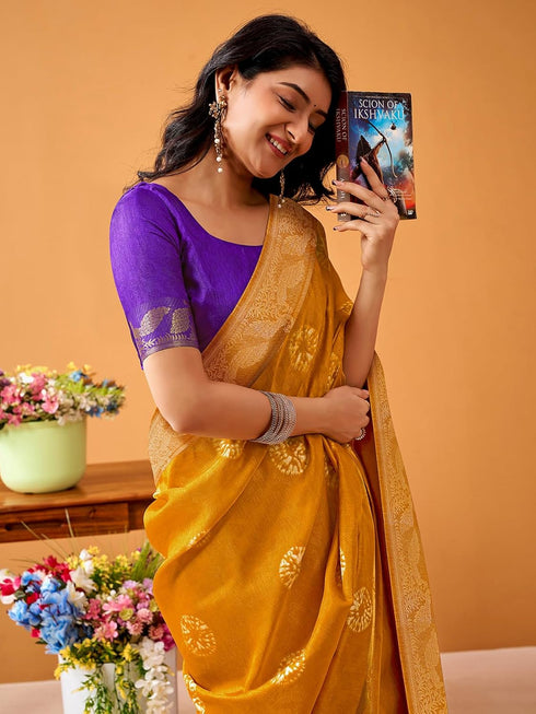 Vasthrlay Bandhani Printed Rama Saree