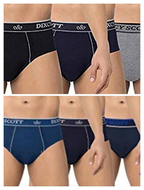 Dixcy Scott PolyMen's Cotton Smart Designer Replay Brief Assorted Colours (5, 95(Xl))