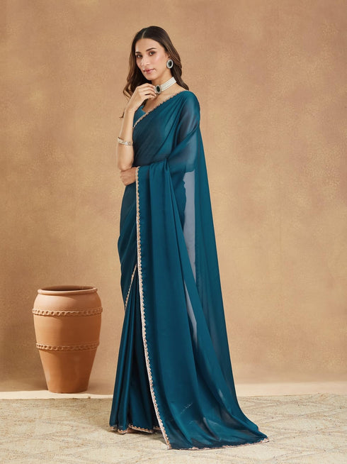 Vasthrlay Border Unstitched Saree