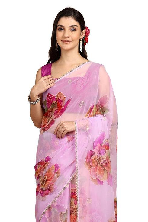 Vasthrlay Fashion Georgette Printed Ethnic Wear