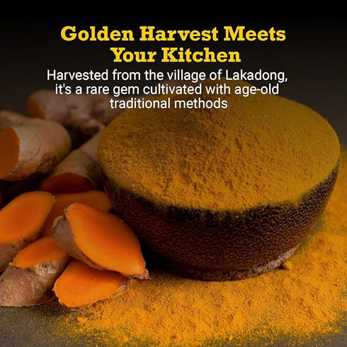 First Bud Organics Golden Spice Lakadong Turmeric Powder