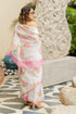 Vasthrlay Fashion Organza Printed White Ethnic Wear