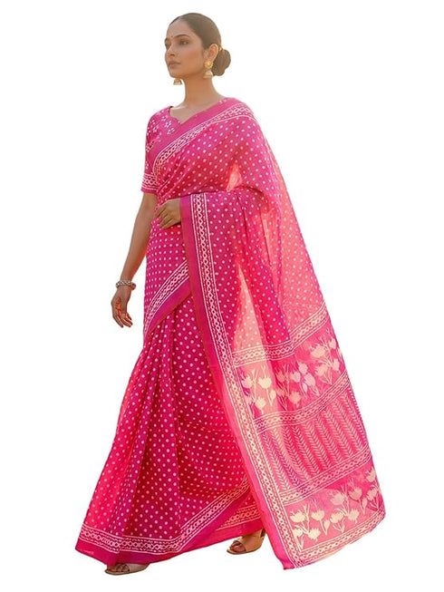 Vasthrlay Banglori Printed Dusty Saree