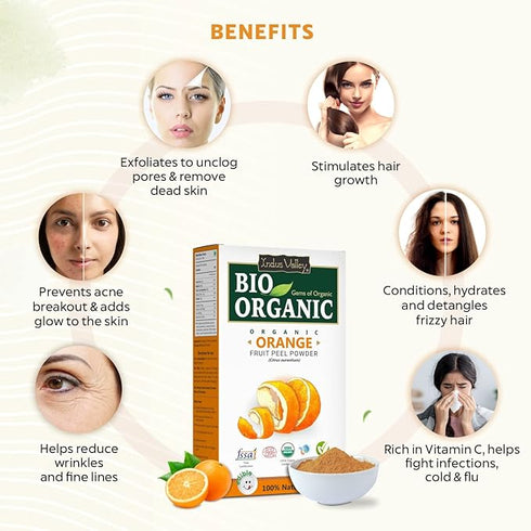 Indus Valley Bio Organic Orange Peel Powder