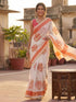 Vasthrlay Printed Peach1 Saree
