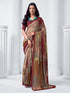 Vasthrlay Abstract Printed Beige Saree