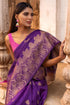 Vasthrlay Purple Tussar Woven