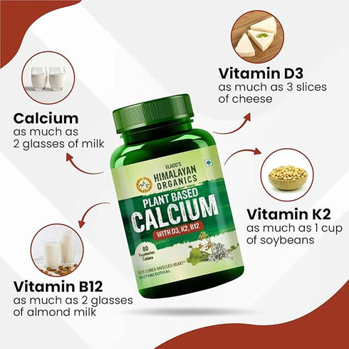 Himalayan Organics Plant Based Calcium Capsules