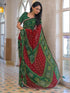 Vasthrlay Georgette Embroidery Unstitched Teal Saree
