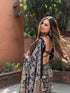 Vasthrlay Ajrakh Saree Crepe