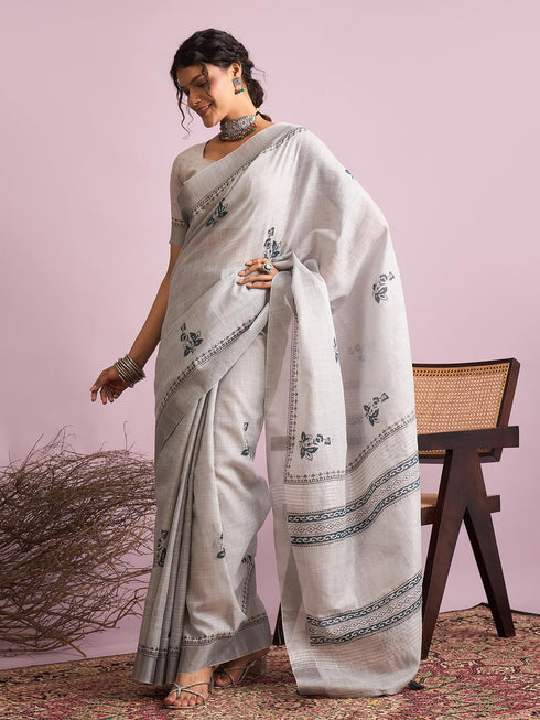 Vasthrlay Printed Unstitched Blouse Ethnic Wear