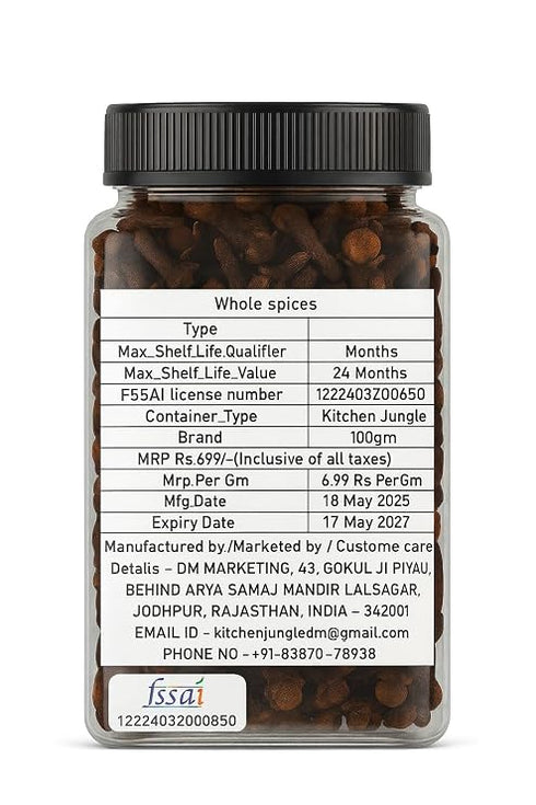 Kitchen Jungle Cloves Whole (Laung Sabut)