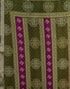 Vasthrlay Chiffon Bandhani Wine & Olive Green Saree With Unstitched Blouse Piece